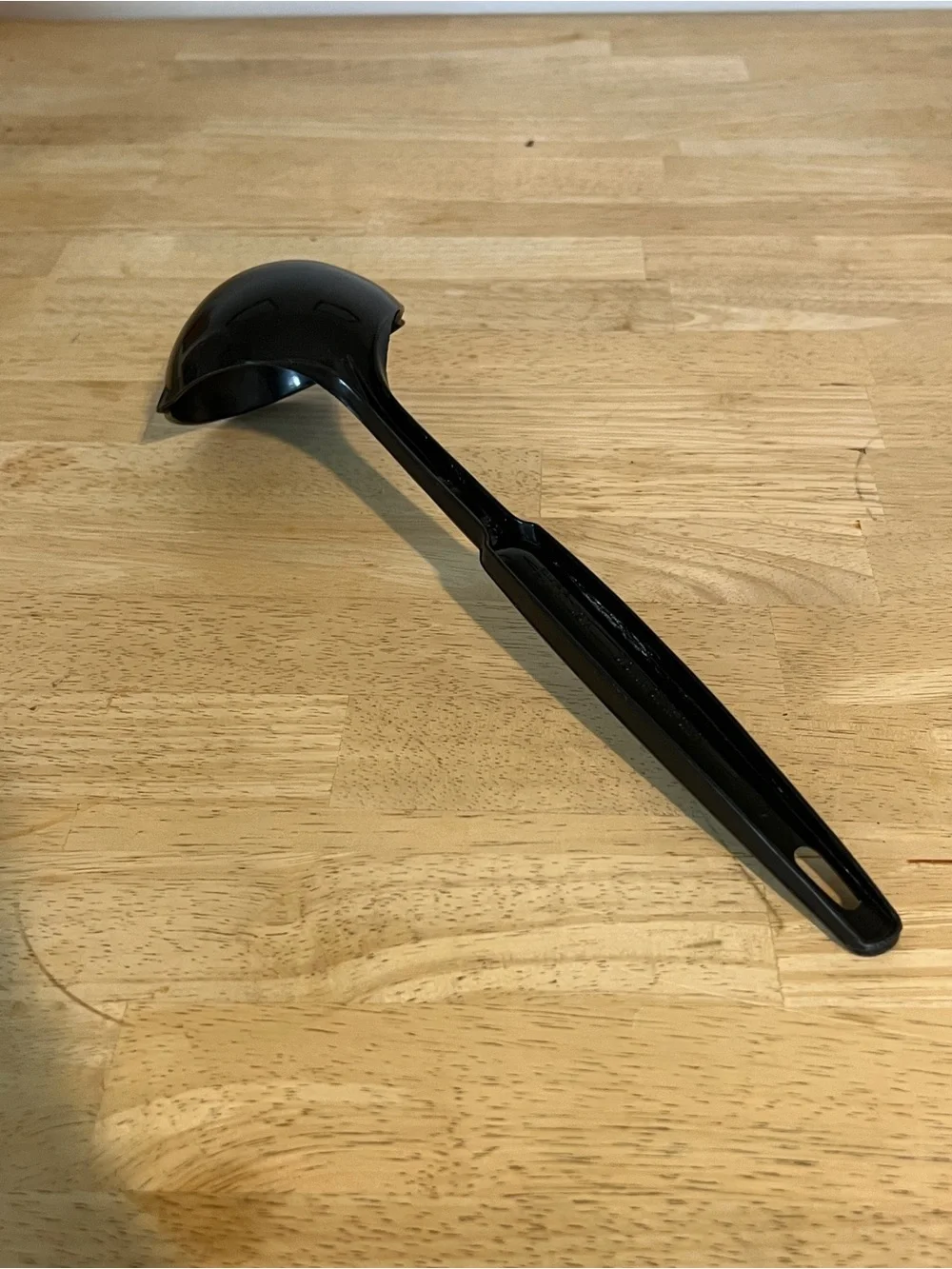 Vintage Ekco Nylon Ladle Soup Black Double Pour Spout Plastic Dishwasher Safe